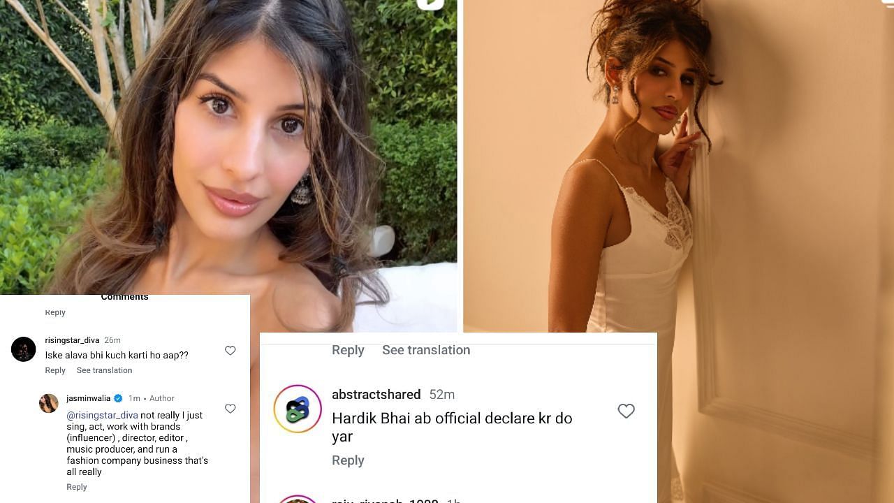 फैन कमेंट (photo credit: instagram/jasminwalia)